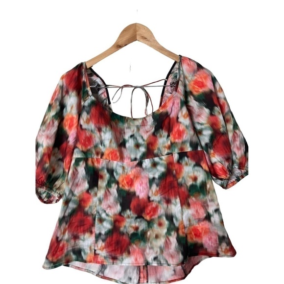 NWT J. Crew Squareneck Top Liberty® Hazy Days Floral 12 - Picture 3 of 8